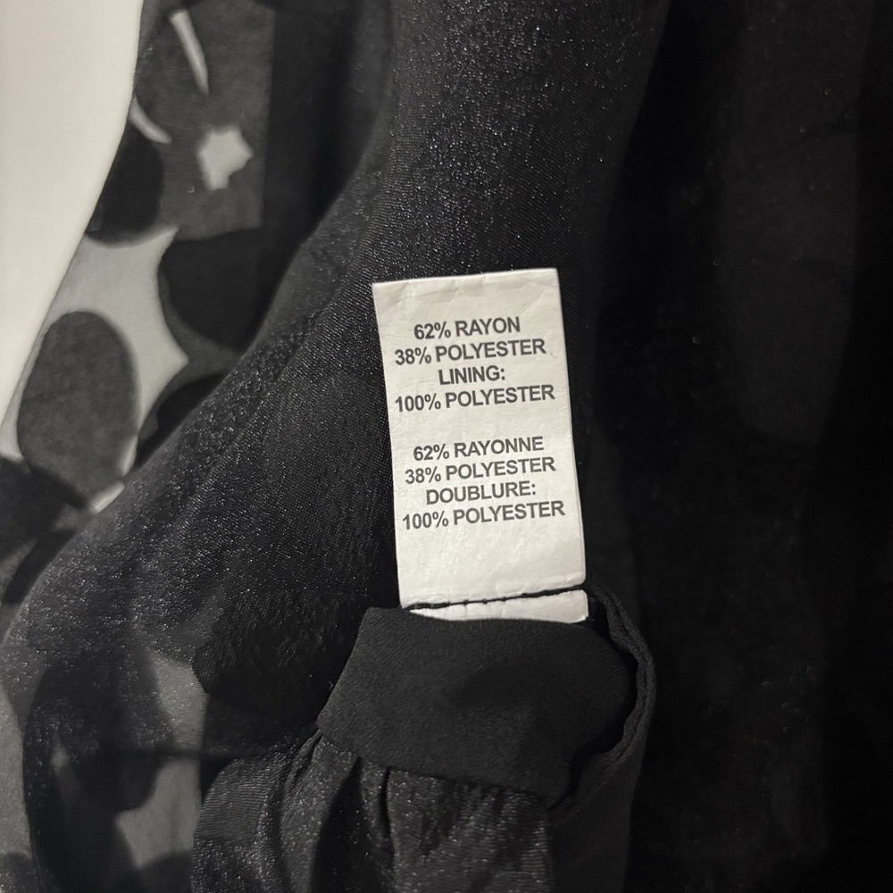 RAMY BROOK HANSEL STRAPLESS FLORAL DRESS WOMEN'S SIZE 14 BLACK - Picture 10 of 10